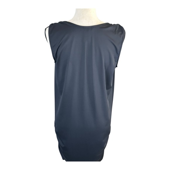 CARMEN MARC VALVO Swim Dress Women's Sz M Black Ruched Beach Resort Cruise - Picture 4 of 13